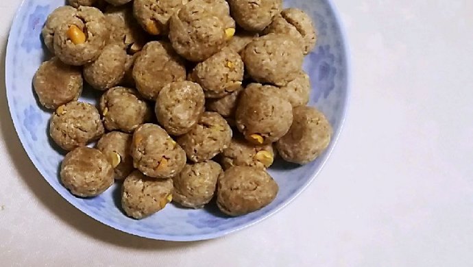 巧克力花生饼干球