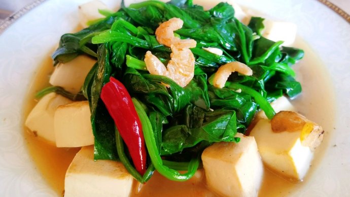 十全大补钙!就是小菠菜炖豆腐~