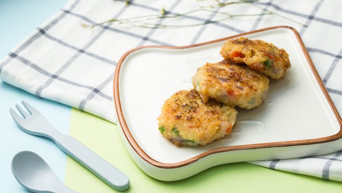 补钙鲜虾饼