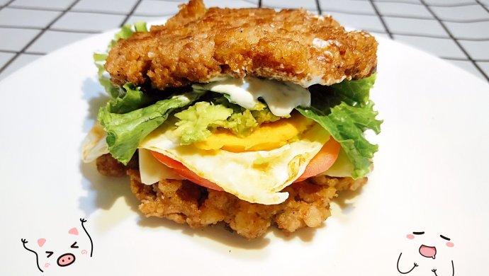 【生酮饮食・真酮】没有面包的牛肉汉堡(减肥食谱,一起瘦)