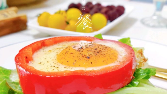 彩椒鸡蛋火腿三明治
