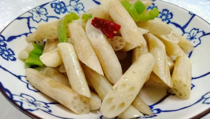 炒藕尖，五分钟就上桌