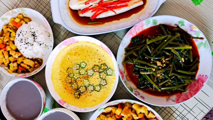 清蒸龙利鱼+咖喱鸡肉饭