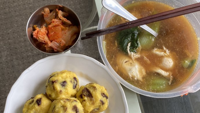 DIY减肥食谱―西红柿油菜鸡蛋汤