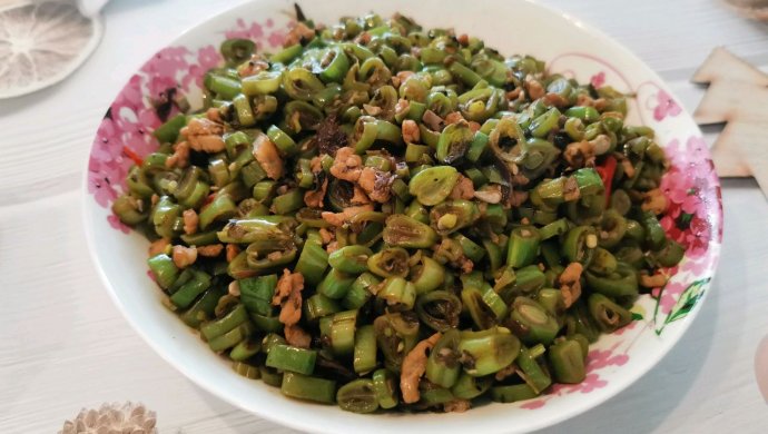 榄菜肉末四季豆