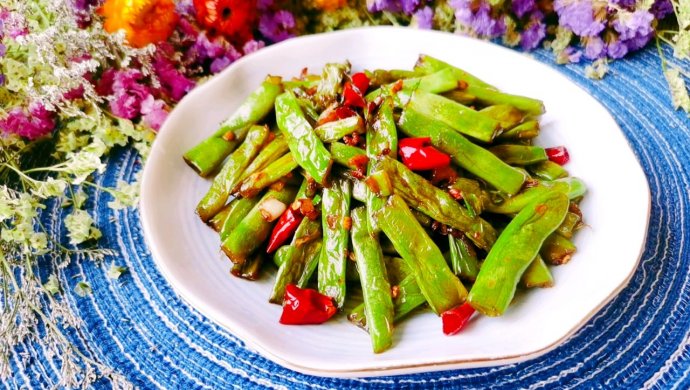 麻辣脆嫩【干煸四季豆】| 元?汀