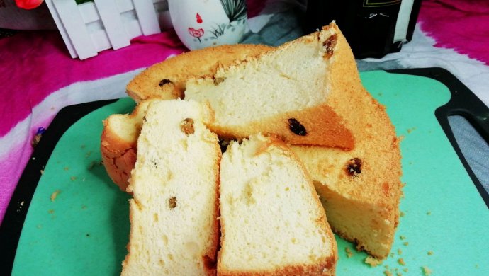 葡萄干戚风蛋糕