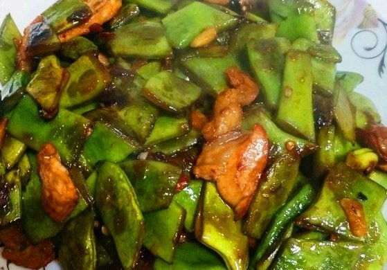 扁豆角炒牛肉