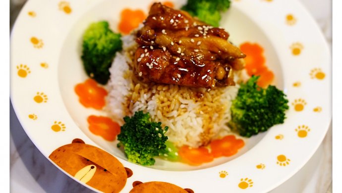 照烧鸡腿饭
