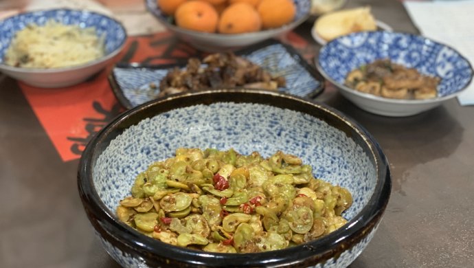 嘎嘣脆的蒜香豆瓣