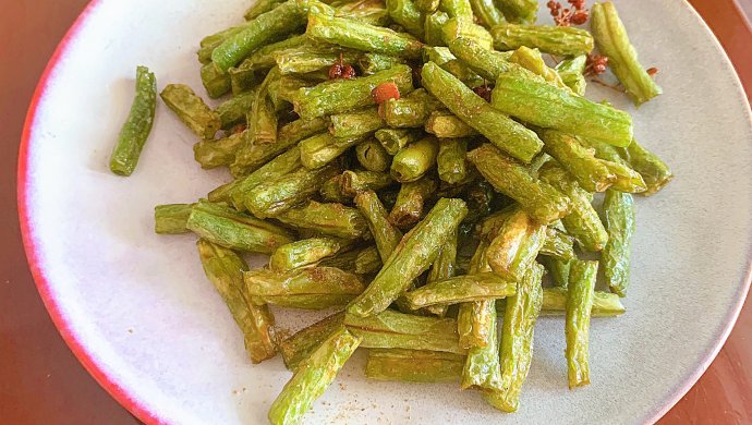 5分钟光盘的干煸四季豆