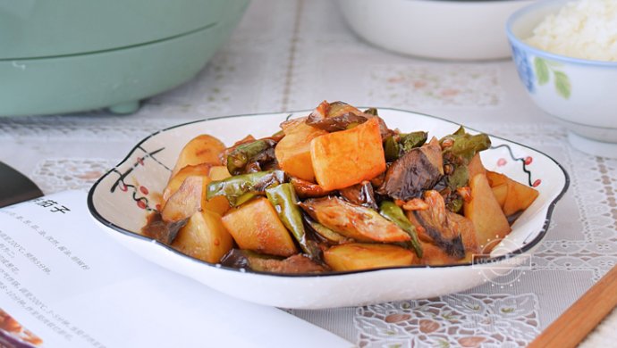 地三鲜（少油版），太过瘾