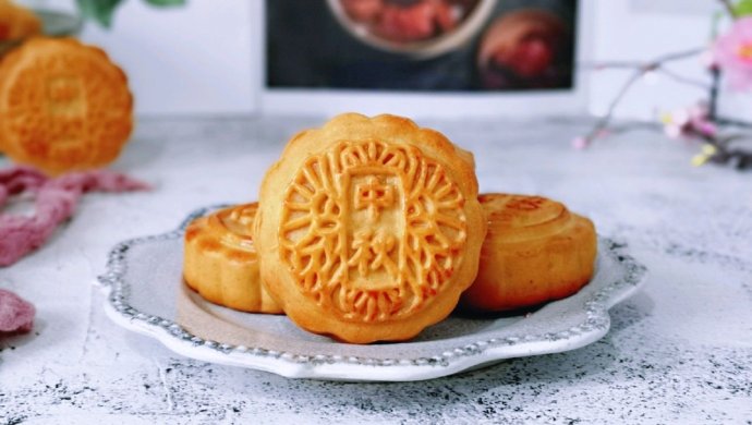 预热中秋～奶黄月饼