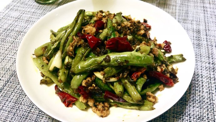 吃出饭店味的干煸四季豆