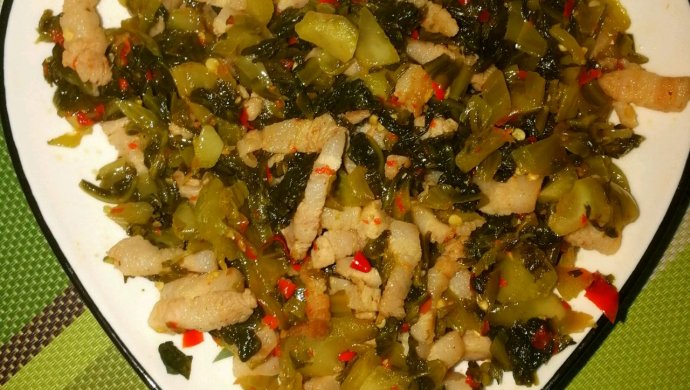腌菜炒肉