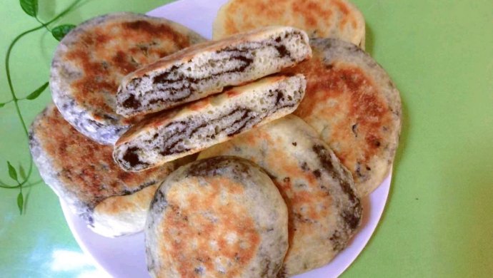 山药黑芝麻饼