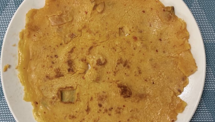 ??下雨了，10分钟摊个泡菜饼（鸡蛋低筋面粉版）