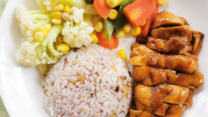 照烧鸡腿饭