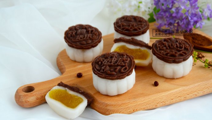 凤梨馅冰皮月饼~教师节特制