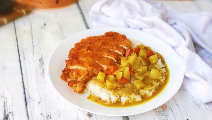 咖喱鸡排饭