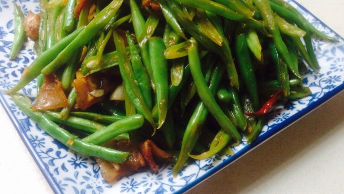 干煸四季豆炒肉