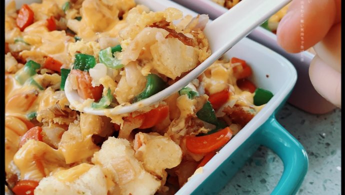 剩饭不用愁～来做海鲜杂蔬?饭