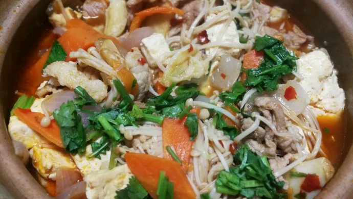 实力下饭菜~砂锅豆腐煲
