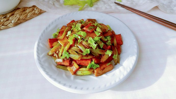 芹菜胡豆葱蚝甜