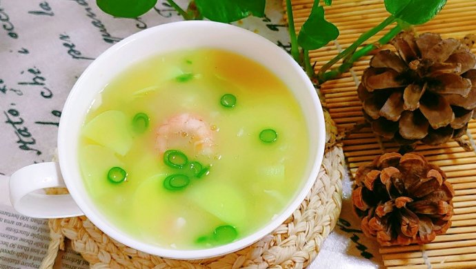 芦笋虾仁日本豆腐羹
