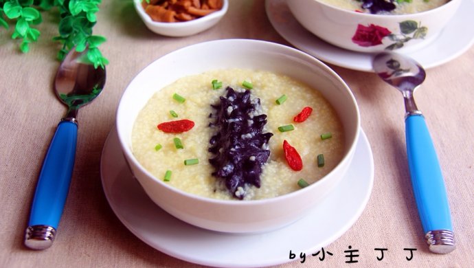 海参小米粥