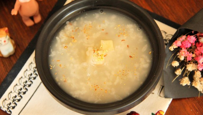 苹果雪梨桂花粥  宝宝健康食谱