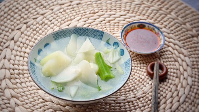清水棒菜配四川蘸酱，减肥不枯燥
