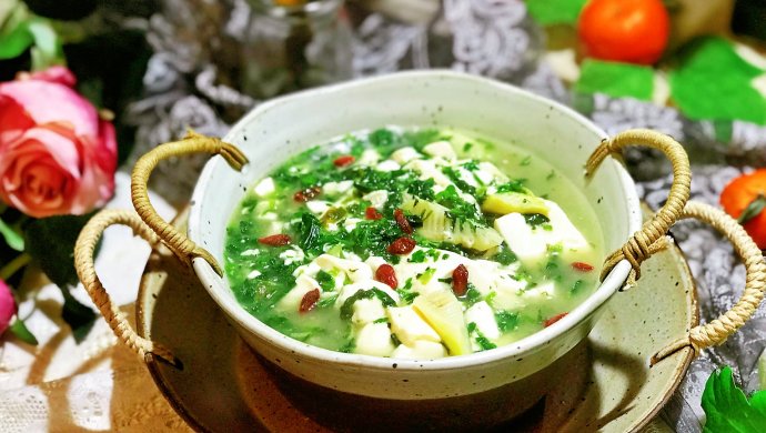 荠菜春笋豆腐羹