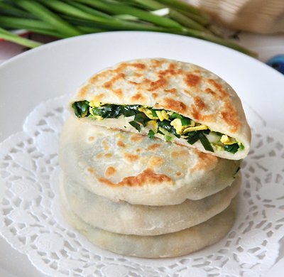 韭菜鸡蛋馅饼