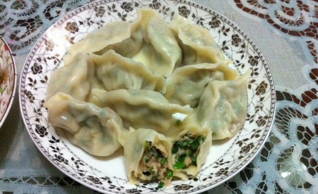韭菜猪肉水饺