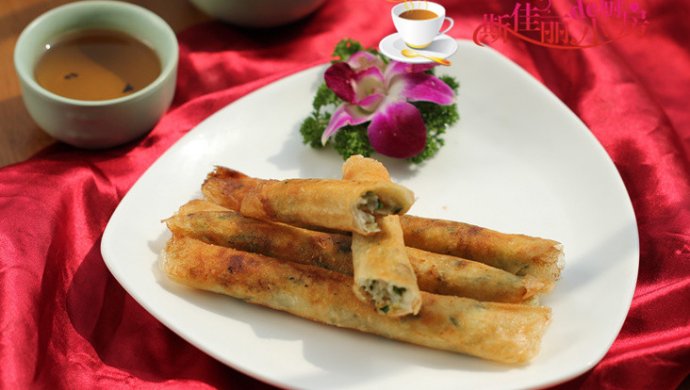 龙利鱼韭菜春卷