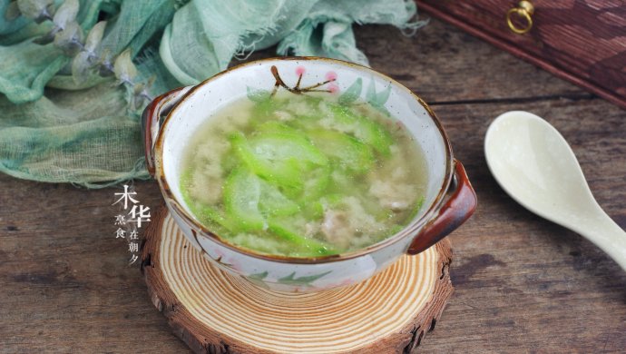 丝瓜肉片汤