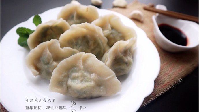 春韭菜豆腐鸡蛋饺子