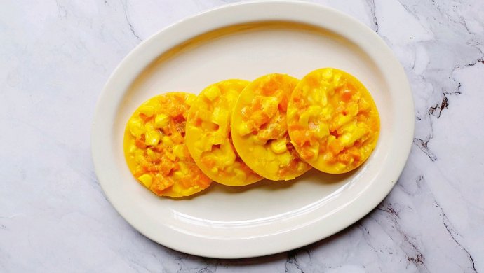 美味的蜜薯玉米饼