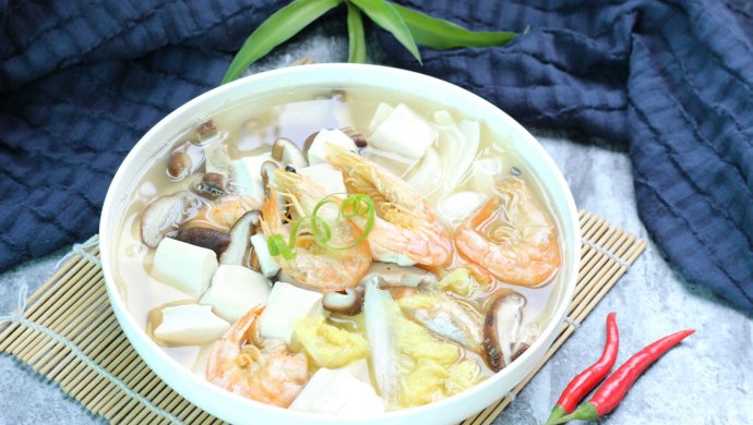 娃娃菜煮豆腐汤
