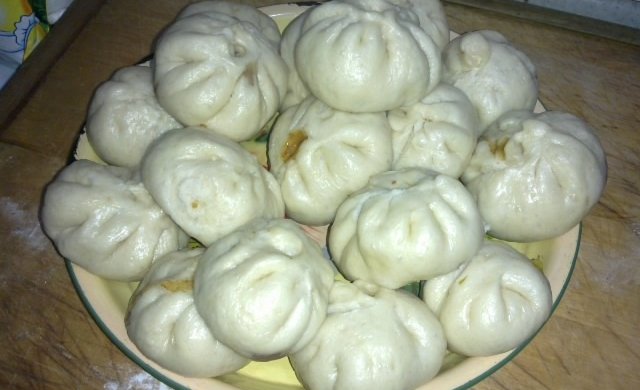葱花大肉包子
