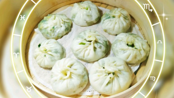 韭菜鸡蛋木耳粉条素包子，超好吃