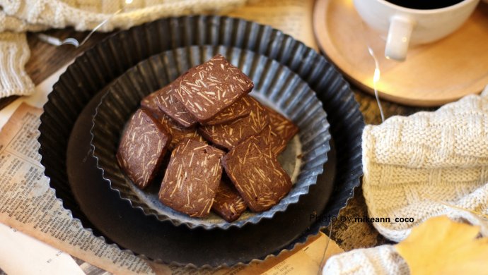 追剧必备,巧克力杏仁饼干