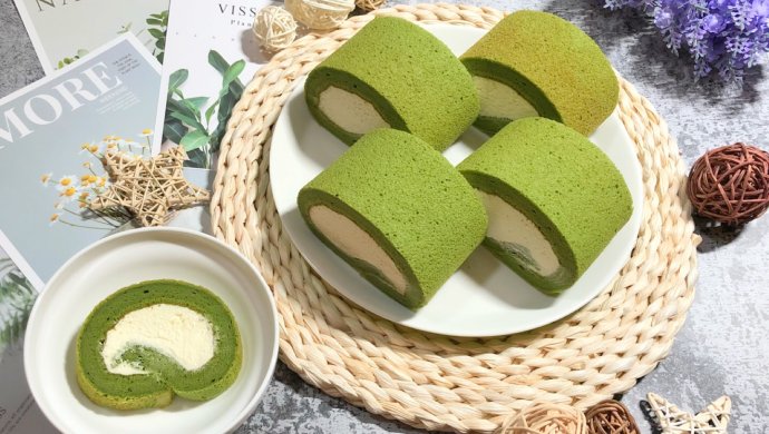 烫面抹茶蛋糕卷(卷不易裂)