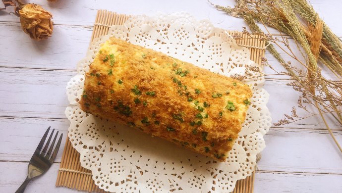 香葱肉松蛋糕卷