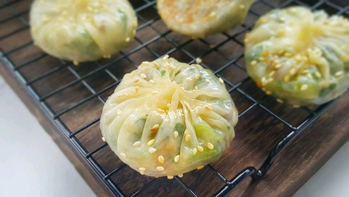 香菇青菜包（饺子皮版)