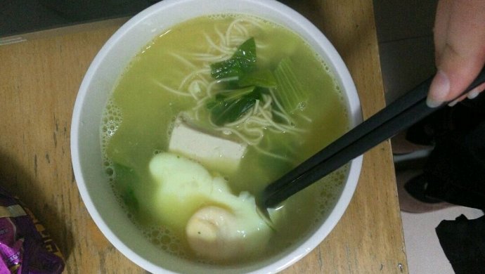 青菜荷包蛋面条