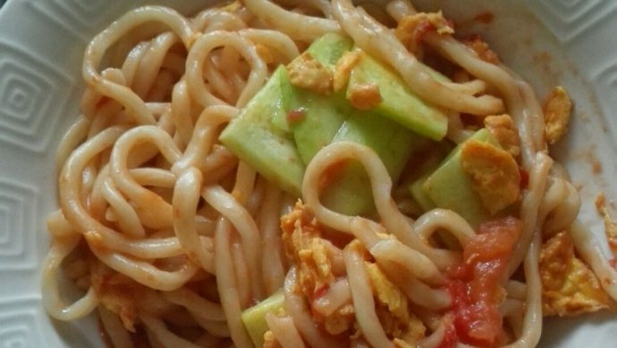 西红柿鸡蛋炒面条