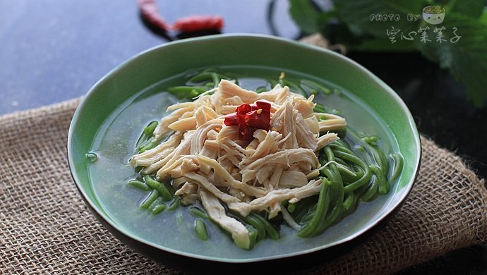 【菠菜鸡丝面】――清淡面条也要做得有滋有味