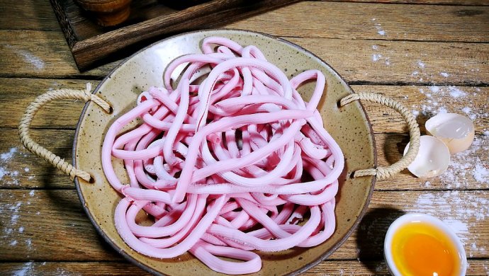 自制苋菜面条